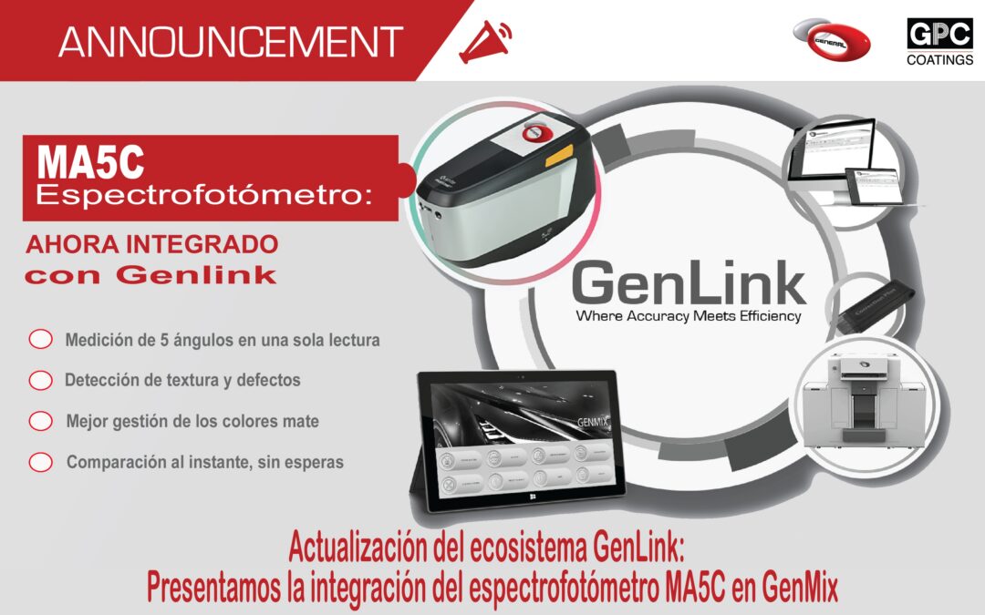 Espectrofotómetro MA5C: precisión de color de 5 ángulos para un repintado perfecto