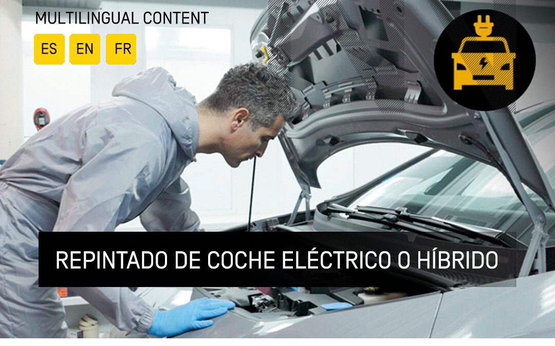 Cómo repintar coche eléctrico o híbrido: consejos clave para el taller